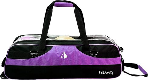 Pyramid Path Slim Triple Tote Roller Bowling Bag (No Shoe Pocket) With Large Side Accessory Pockets - Lightweight and Designed for Travel in Saudi Arabia