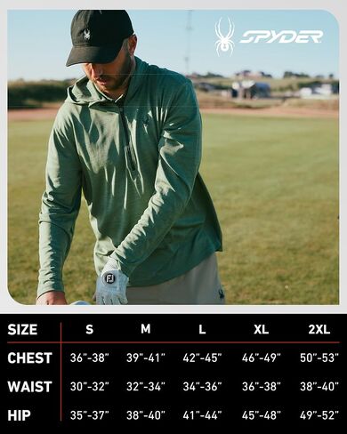 قميص Spyder Mens -Sweatshirt - Half Half Half zip pullover mens - UPF 30+ جاف مناسبًا من قمصان الشمس الطويلة للأكمام الطويلة للرجال in Saudi Arabia