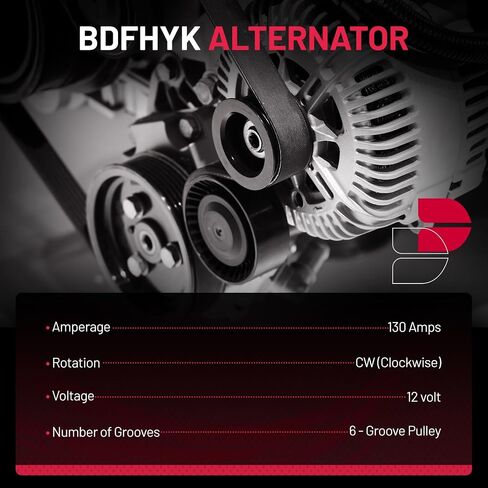 BDFHYK Alternator Compatible with Honda Civic 2006-2011 1.8L l4 Replace 11176N, 11176, 31100RNAA01, 31100RNAA012M2, 31100RNAA01RM, AHGA67, A002TC1391 in Saudi Arabia