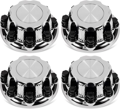 4pcs Crote Wheel Center Caps (الفضة اللامعة) 8 العروات ، متوافقة مع 1998-2013 Chevy Silverado Avalanche Suburban & GMC Sierra Yukon 1500 2500 3500 16 "RIM HUB COVER ، استبدل 15039489 15039488 in Kuwait