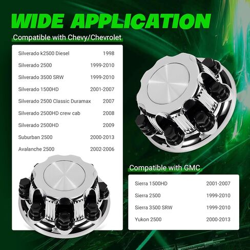 4pcs Crote Wheel Center Caps (الفضة اللامعة) 8 العروات ، متوافقة مع 1998-2013 Chevy Silverado Avalanche Suburban & GMC Sierra Yukon 1500 2500 3500 16 "RIM HUB COVER ، استبدل 15039489 15039488 in Kuwait