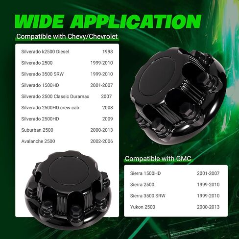 4pcs Crote Wheel Center Caps (الفضة اللامعة) 8 العروات ، متوافقة مع 1998-2013 Chevy Silverado Avalanche Suburban & GMC Sierra Yukon 1500 2500 3500 16 "RIM HUB COVER ، استبدل 15039489 15039488 in Kuwait