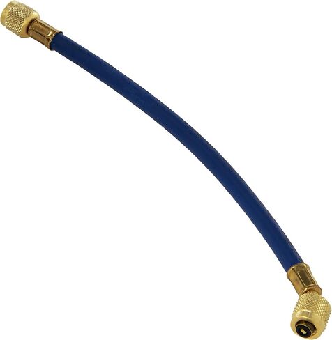 Yellow Jacket 21212 Plus II Hose Standard 1/4" Flare Fittings, 12", Blue in Saudi Arabia