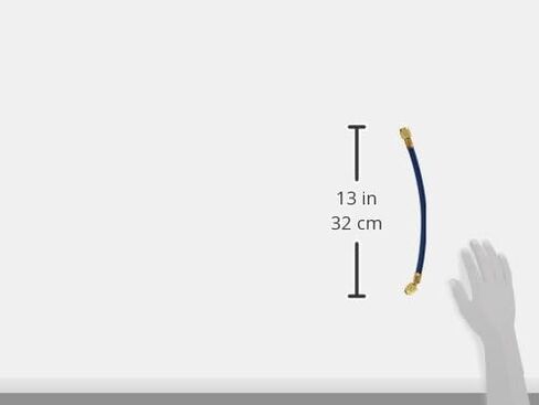 Yellow Jacket 21212 Plus II Hose Standard 1/4" Flare Fittings, 12", Blue in Saudi Arabia