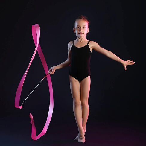 Yilloog 50 PCS RIBBON Dancing Wands Party Favors ، 78.7 بوصة للجمباز الفني لافتات الشريط in Kuwait