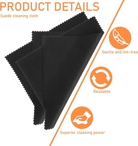 3 Sets Flute Cleaning Rod and Cloth, Flute Cleaning Kit Flutes Swab Flutess Cleaner Tenor Accessories for Musical Instruments Polishing and Cleanings (Black) in Saudi Arabia