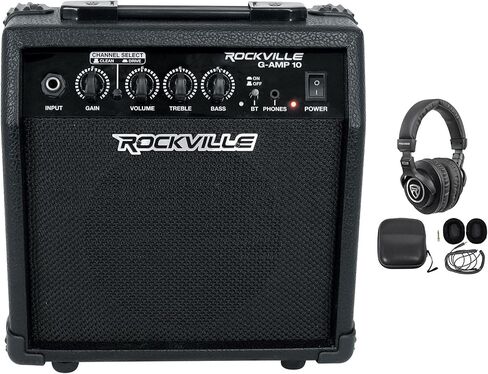Rockville G-AMP 10W Amblifier Amp W/Bluetooth+Clean/Chiption+سماعات الرأس in Saudi Arabia