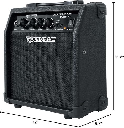 Rockville G-AMP 10W Amblifier Amp W/Bluetooth+Clean/Chiption+سماعات الرأس in Saudi Arabia