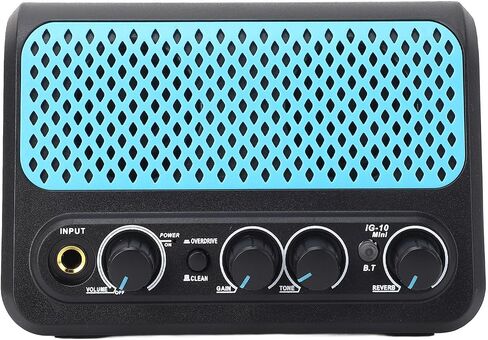 keenso mini guitar amplifier 5.0 10W محمولة الجيتار الكهربائي أمبير مع إخراج سماعة رأس تشويه نظيفة للتدريب في أي وقت في أي مكان in Saudi Arabia