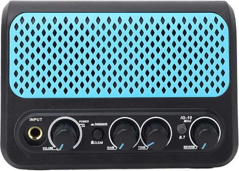 keenso mini guitar amplifier 5.0 10W محمولة الجيتار الكهربائي أمبير مع إخراج سماعة رأس تشويه نظيفة للتدريب في أي وقت في أي مكان in Saudi Arabia