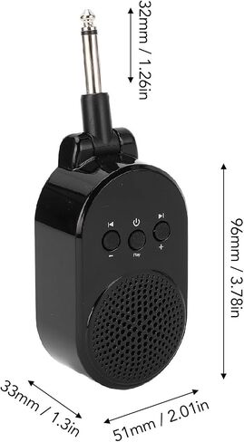 Keenso Electric Guitar Amplifier, Rechargeable Guitar Headphone Amp BT 85db 6.35mm Portable Mini Plug in Guitar Amp for Home Practice Sessions in Saudi Arabia
