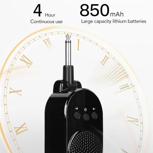 Keenso Electric Guitar Amplifier, Rechargeable Guitar Headphone Amp BT 85db 6.35mm Portable Mini Plug in Guitar Amp for Home Practice Sessions in Saudi Arabia