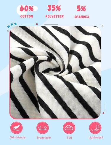 COZYPOIN Kids Boys Girls T Shirt Polo Striped School Uniform Short Sleeve Shirts Summer Button Collared Tops, 5-14 Years in Saudi Arabia