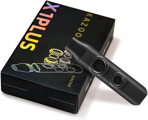 Milisten Upgraded Dual Tone Hole Kazoo,Adjustable Kazoo with 10pcs Membranes, Replacement and Lanyard, Kazoo Musical for Adults Music Lovers in Kuwait