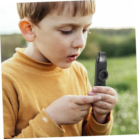 Milisten Upgraded Dual Tone Hole Kazoo,Adjustable Kazoo with 10pcs Membranes, Replacement and Lanyard, Kazoo Musical for Adults Music Lovers in Kuwait