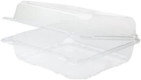 Karat Clamshell Take Out Food Containers [9"x5" - 250 ct] Durable, Stackable, Crack-Resistant To Go Boxes | Clear in Saudi Arabia