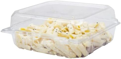 Karat Clamshell Take Out Food Containers [9"x5" - 250 ct] Durable, Stackable, Crack-Resistant To Go Boxes | Clear in Saudi Arabia