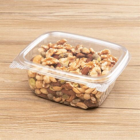 Karat [8oz -200 CT Pet Beats مفصلية مع الأغطية ، لسلطات المعكرونة ، والفواكه ، وجوانب الأطعمة اللذيذة ، وإعداد الوجبات المنزلية - حاويات طعام بلاستيكية واضحة ، قم بإخراج الحاويات in Saudi Arabia