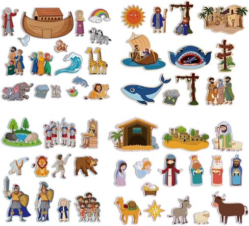 4 Set Felt Story Board Sets for Toddler Educational Storytelling Felt Book Board Stories for Preschool Learning Classroom Activity(Animals) in Saudi Arabia
