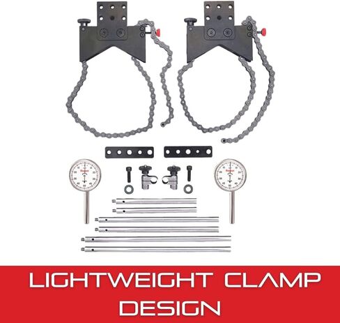 Starrett Shaft Alignment Clamp Only, Black Anodized Aluminum, Heavy-Duty Roller Chain, Fits up to a 7-1/2-inch Diameter Shaft - 668 in Saudi Arabia