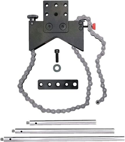 Starrett Shaft Alignment Clamp Only, Black Anodized Aluminum, Heavy-Duty Roller Chain, Fits up to a 7-1/2-inch Diameter Shaft - 668 in Saudi Arabia