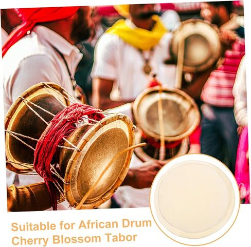 Toyandona 2PCS Goat Skin Head Presentive for African Conga و Djembe Drums Easy Forgen in Saudi Arabia