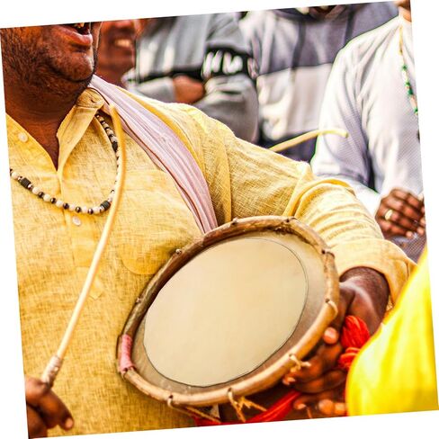 Toyandona 2PCS Goat Skin Head Presentive for African Conga و Djembe Drums Easy Forgen in Saudi Arabia