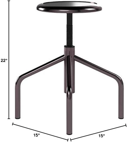 Safco 6666 Diesel Adjustable Height Stool, Pewter in Saudi Arabia