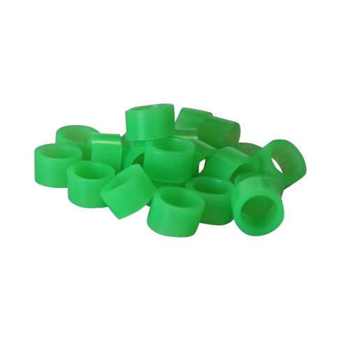 حلقات رمز ألوان السيليكون ، سهلة النظيف 100pcs رمز لون الأسنان يرن متانة قوية لتمييز أدوات الأسنان (البرتقالي) in Saudi Arabia