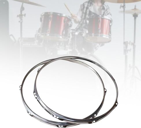 Drum Hoops Drum Rims 6 Hole Percussion Instrument Repairing Replacement DIY Professional Snare Drum Batter for Top and Bottom, 13 inch in Saudi Arabia