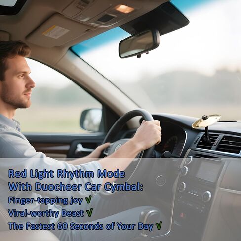 2025 New Car Cymbal Air Vent Crash Dash Board Cymbal Drum Symbol Dashboard Drums Mini Mount Drumming Music Mounted Tiny Clip Attachment Set Attaches Small Stand Splash Instrument Drumset Kit (Gold) in Saudi Arabia