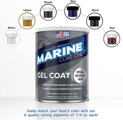 Gel Coat, White Without Wax with MEKP Catalyst in Kuwait