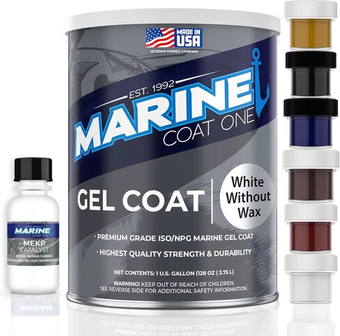 Gel Coat, White Without Wax with MEKP Catalyst in Kuwait