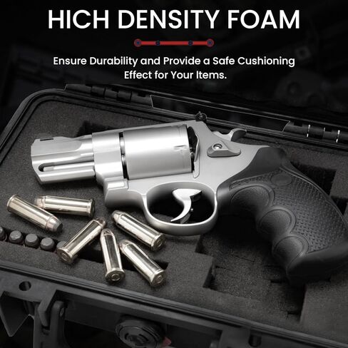 16x12x2in Precut Gun Case Foam Inserts 4Pack, High-Density Black Foam Padding Customizable Padding for Gun Parts, Toolboxes, Camera Bags & Precision Equipment Protection in Saudi Arabia