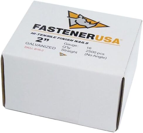 2" Finish Nails 16GA GALV 25,000ct | B16-2C10 in Saudi Arabia