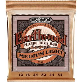 Ernie Ball Earthwood Light Light Phosphor Bronze Acoustic Guitar Strings 3 pack ، 12-54 Gauge (p03446) in Saudi Arabia
