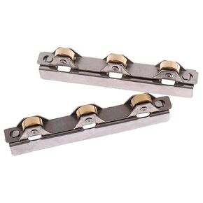 1pc 8/10mm زجاجية منزلق الأسطوانة المشبك بكرات بكرة عجلة من الفولاذ المقاوم للصدأ لحمام باب الحمام خزانة النبيذ (10 مم) in Kuwait