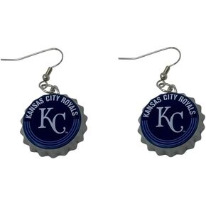 Pro Specialties Group MLB Bottle Cap Earrings, Small, Team Colors in Kuwait