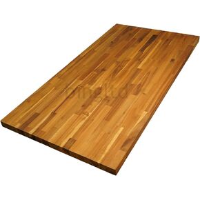 BingLTD- 10 ft x 25 in x 1.5 in Acacia with Oil Solid Wood Butcher Block Countertop with Square Edge in Kuwait