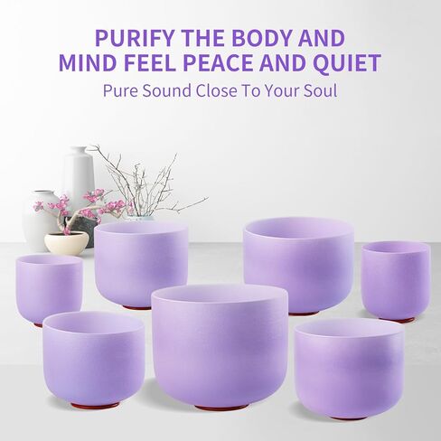 Crystal Singing Bowl Resonant Rod Silicone Coated Glass — Pure, Clear Tone for Meditation, Yoga or Sound Baths in Saudi Arabia