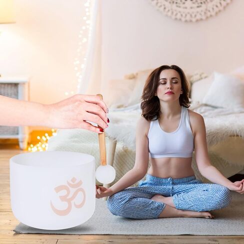 Crystal Singing Bowl Resonant Rod Silicone Coated Glass — Pure, Clear Tone for Meditation, Yoga or Sound Baths in Saudi Arabia