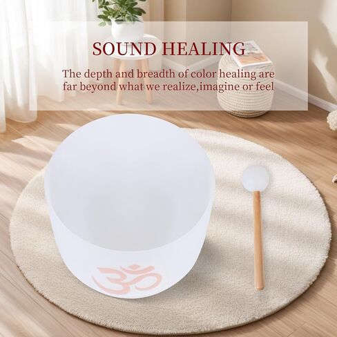Crystal Singing Bowl Resonant Rod Silicone Coated Glass — Pure, Clear Tone for Meditation, Yoga or Sound Baths in Saudi Arabia