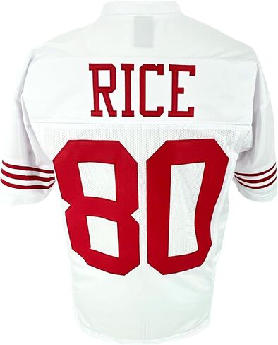 Jerry Rice Jersey White San Francisco | Unisex Adult Sizes S-5XL Unsigned Custom Sewn Stitched in Saudi Arabia
