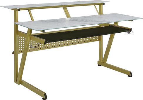 IM200 Series Tempered Glass Music Studio Workstation with 2 x 4U Rack (Gray) in Saudi Arabia