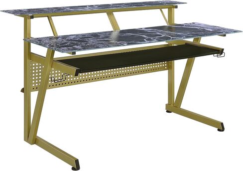 IM200 Series Tempered Glass Music Studio Workstation with 2 x 4U Rack (Gray) in Saudi Arabia