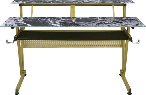 IM200 Series Tempered Glass Music Studio Workstation with 2 x 4U Rack (Gray) in Saudi Arabia