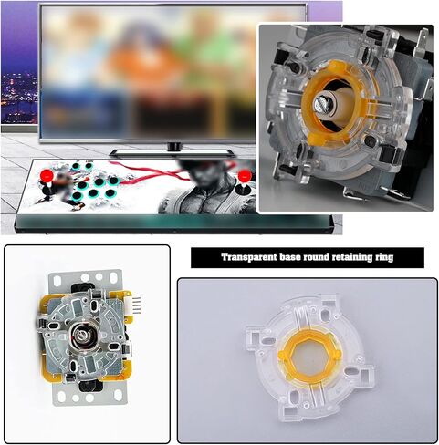 SING F LTD 2Pcs GT-Y Octagonal Restrictor Gate Replacement Compatible with Sanwa JLF Series JLF TP 8YT (SK) JLF TP 8Y (SK) JLF TP 8S (SK) Plastic in Saudi Arabia