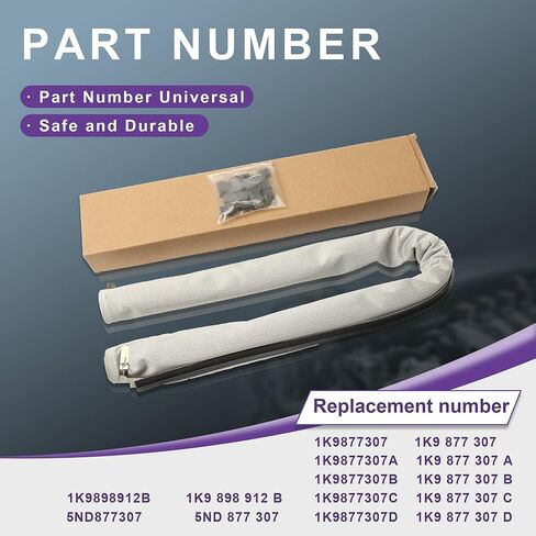 1K9877307 5ND877307 Sunroof Sunshade Corn Curtain Replacement for VW Sharan Syncro 4Motion Tiguan Jetta Variant Golf SportWagen Passat Santana Audi Q5 (Beige) in Kuwait