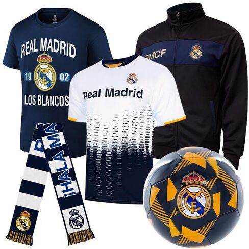 Icon Sports Pro League Ultimate Fan Pack – Officially Licensed 5-Piece Soccer Merch - Shirt, Jersey, Jacket, Scarf, Ball in Saudi Arabia
