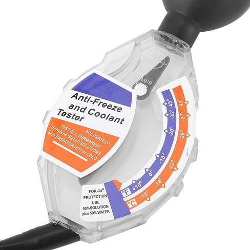 Tester Automotive, ABS Antifreeze Coolant Tester, Dial Type Battery Hydrometer, High Accuracy Antifreeze Freezing Point Detector 5.31in for Checking Coolant State in Saudi Arabia